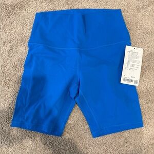 Women's High-Waist Athletic Bike Shorts - Poolside